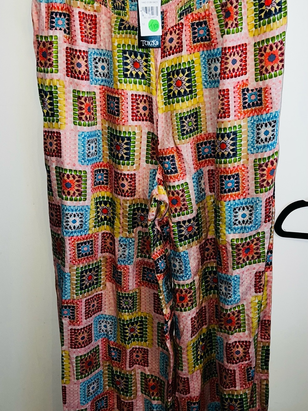 Women's Pink Multi-Color Printed Flowy pants